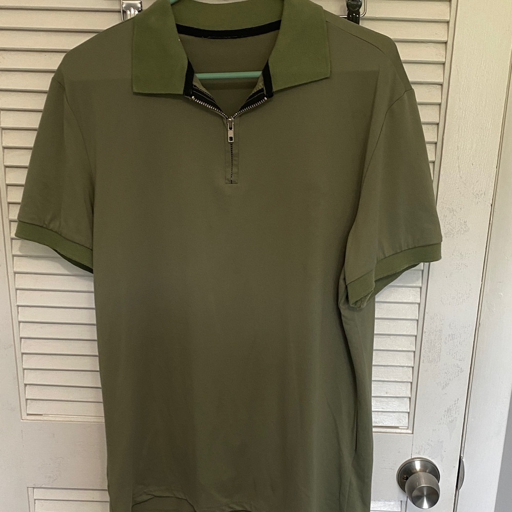 SHEIN Men's Polo Shirt in Olive